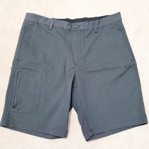 Greg Norman Golf Shorts Mens Size 36 Performance Stretch Wicking Preppy Charcoal